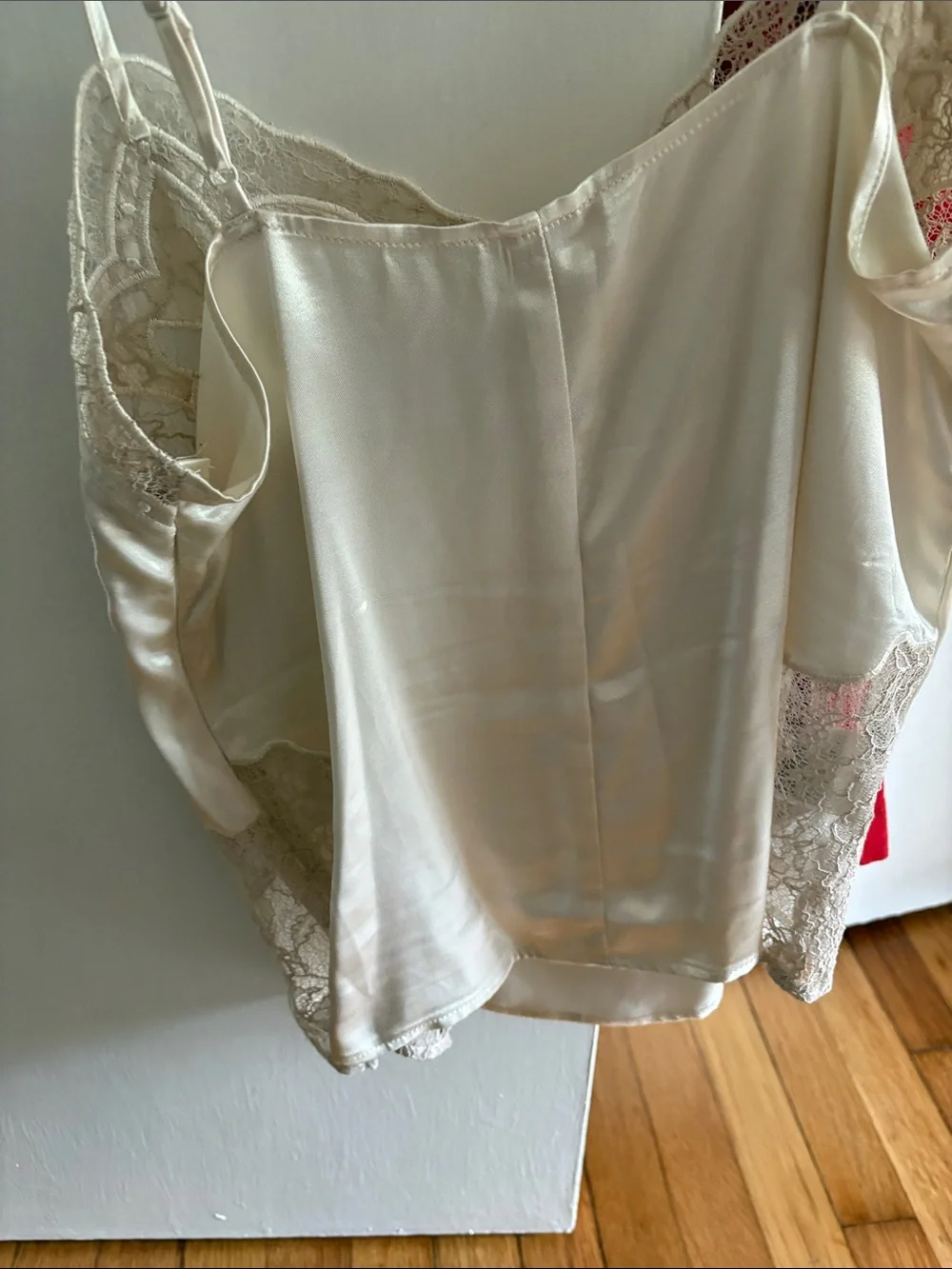 H&M Cream Satin Lace Cami - Picture 3 of 4
